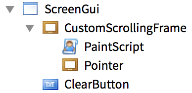 Gui in Studio Explorer