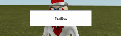 A TextBox being clicked on and typed into in Roblox Studio