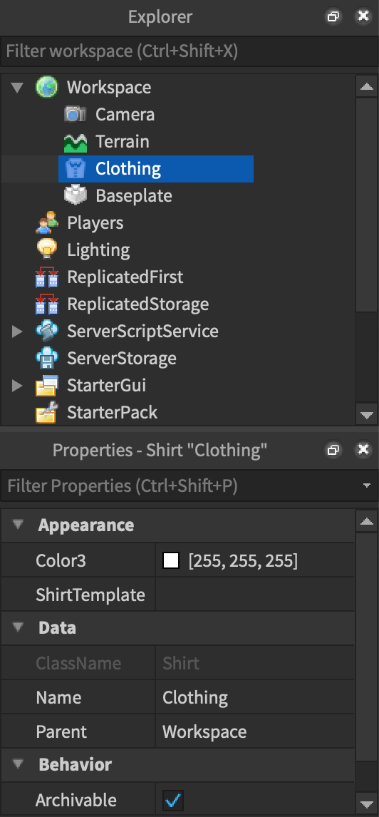 Color3 Property in Studio Explorer