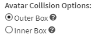 Collision Options in Game Settings