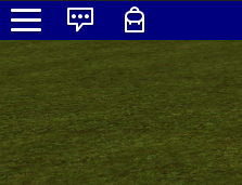The Topbar customized to appear dark blue