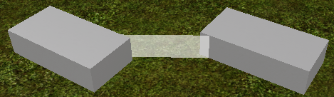 Two Parts with a Beam connecting them