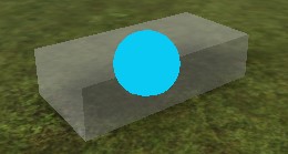 A default SelectionSphere adorned to a semi-transparent default Part