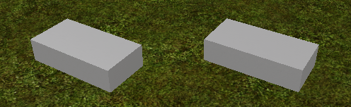 Two parts in the game view