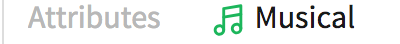 Musical Attribute