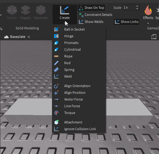 Creating a NoCollisionConstraint