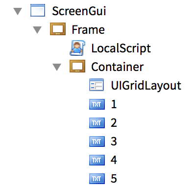 UIGridLayout Sorted By Name